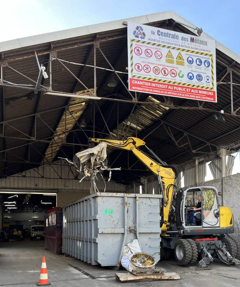 Recyclage du métal à La Centrale des Métaux